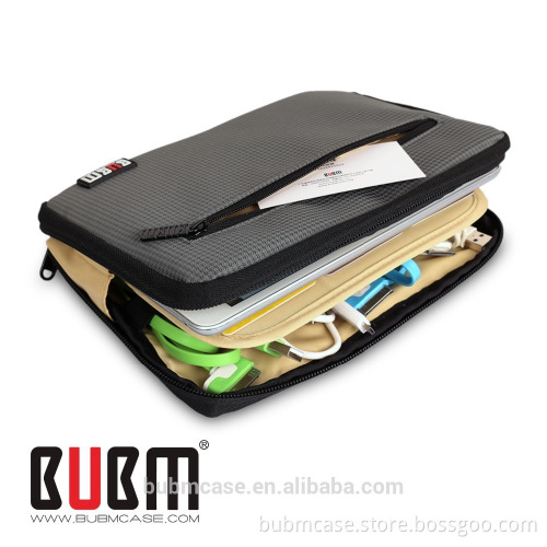 Fashion Grey Color 7.9 inch Tablet Case Portable Electronics Accessories Organizer Notebook Bag